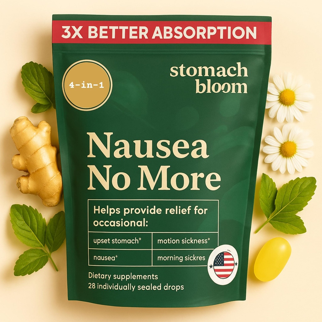 Fast-Acting Ginger för Nausea Relief | Herbal Relief för graviditet Nausea och Morning & Motion Sickness | Ginger, Lemon, Spearmint & B6. 28 Individuellt förseglade droppar.