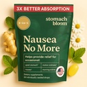 Fast-Acting Ginger för Nausea Relief | Herbal Relief för graviditet Nausea och Morning & Motion Sickness | Ginger, Lemon, Spearmint & B6. 28 Individuellt förseglade droppar.