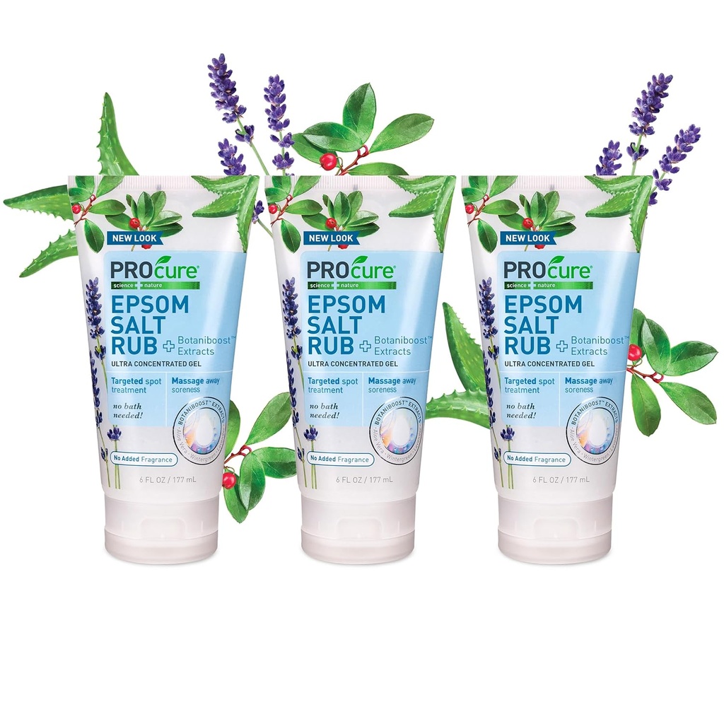 Procure Epsom Salt Rub Gel - 3 Pack