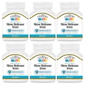 21st Century Slow Release Iron Tablets - 60 ct, Pack of 6 - Förpackning kan variera