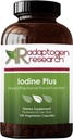Iodine Plus | Kaliumjodid 10 mg med Selen | 120 vegetariska kapslar | Adaptogen Research