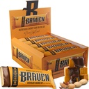 Braven Bar Chocolate Caramel Nut Energy Bars (1.59 oz, Pack of 20) – Energy Chews with 5g Protein – On-the-Go Energy Snacks for Running, Hiking, and Sports - Gluten Free Snacks for Sustained Energy Boost