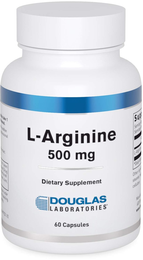 Douglas Laboratories L-arginin (500 mg.) | Versatile Aminosyra | 60 kapslar