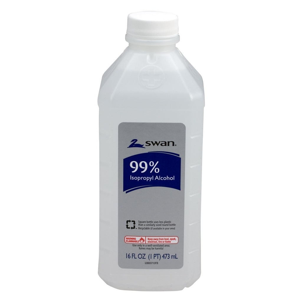 Svanen Isopropyl Alkohol, 99%, Pint, 16 OZ