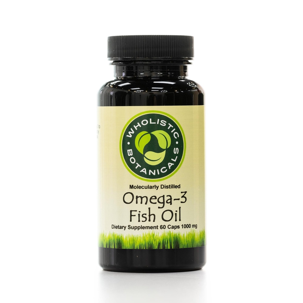Omega-3 Fish Oil Capsule - Gluten-Free Brain Supplement, Joint Support - Hair Loss Supplement - 60 ct