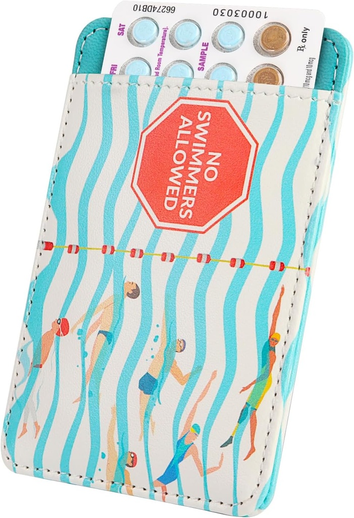 Primo Lines Discreet Birth Control Pill Case Holder, 4.4x3IN Compact Organizer Sleeve, Fits Standard Pill Packs, Portable och Stylish Protection