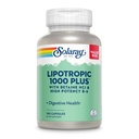 SOLARAY Lipotropic 1000 Plus med Betaine HCl & High Potency B-6, Healthy Digestion, Energy och Fat Metabolism Support, Lipotropic Complex Plus Aloe Vera, 60 Day Guarantee, 30 Servings, 180 kapslar