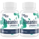 Liposomal L-Theanine 500mg, Komplex med GABA 200mg & Magnesium 100mg, extra styrka tillägg för lugn, avkoppling och fokus, Gluten Free - 120 kapslar