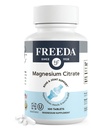 Freeda Magnesium Citrate 400 mg Belagda tabletter - Hög Absorption Supplement för muskel, Nerve & Relaxation Support - Vegan, Gluten-Free, Kosher - 100 greve
