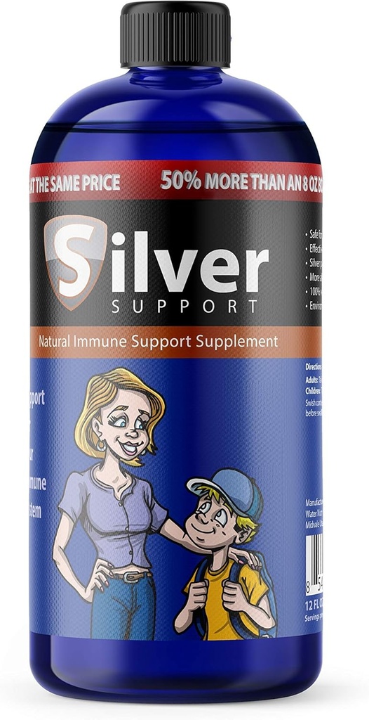 Renad Ionic Silver Technology Liquid Immune Booster för barn, husdjur och vuxna förbättrar Wellness