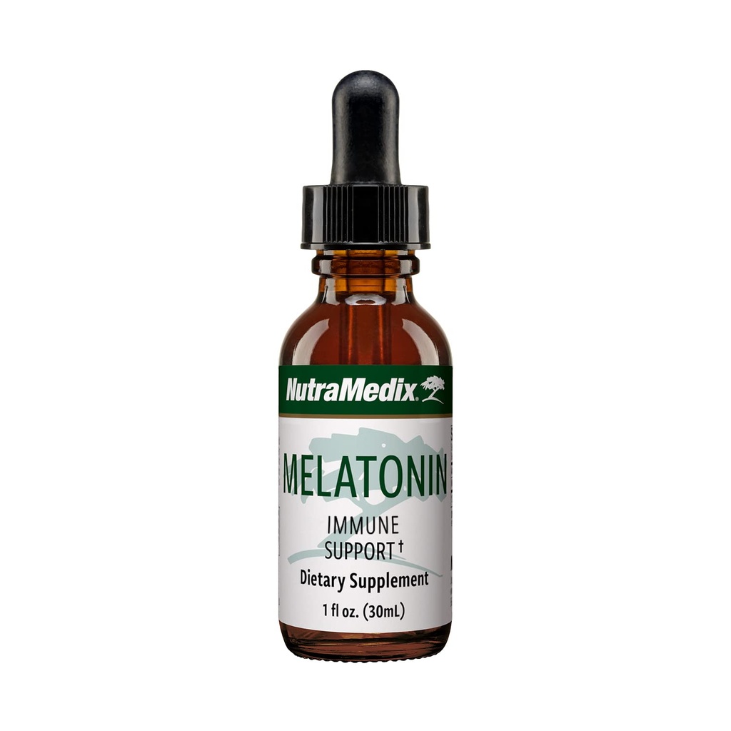 NutraMedix Melatonin Night Time Support Drops for Occasional Sleeplessness - Liquid Melatonin for Optimal Rest, Immune System & Mood Support - Kan hjälpa till med att känna Groggy (1oz / 30ml)