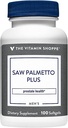 Vitamin Shoppe Saw Palmetto Plus - Tillägg för Prostate Health - 160mg Saw Palmetto Extract med utmärkt källa av Zink, Vitamin E och B6 (100 Softgels)