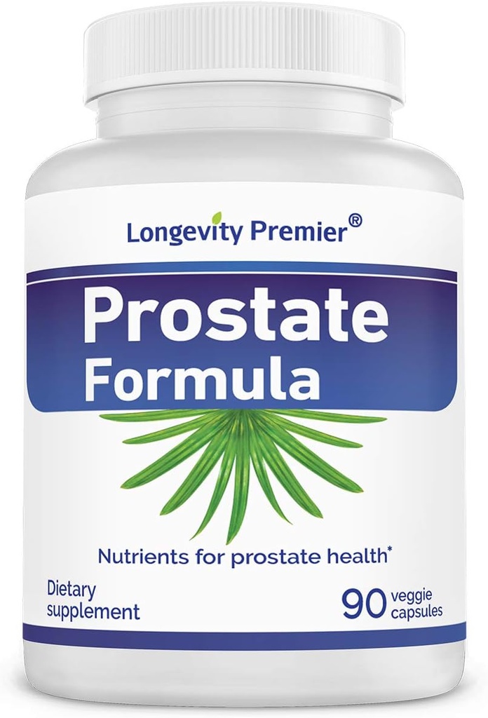 Longevity Prostate Formel med standardiserad Saw Palmetto Extract, Extra Srength för prostata hälsa och hårförlust Prevention