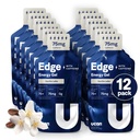 UCAN Edge Energy Gel Shots, Vanilla Latte + Koffein (12, 2 Ounce Packets) för körning, träning, träning, fitness, cykling, Crossfit | Sugar-Free, Vegan och Keto Friendly Energy