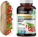 BIO KRAUTER Sarsaparilla Root Capsules - 1000 mg Styrka - 250 Vegan Sarsaparilla Extract Caps - Inga fillers