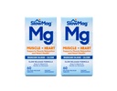 SlowMag MG Muscle + Heart Magnesiumklorid med kalcium tabletter 60 greve (Pack of 2)
