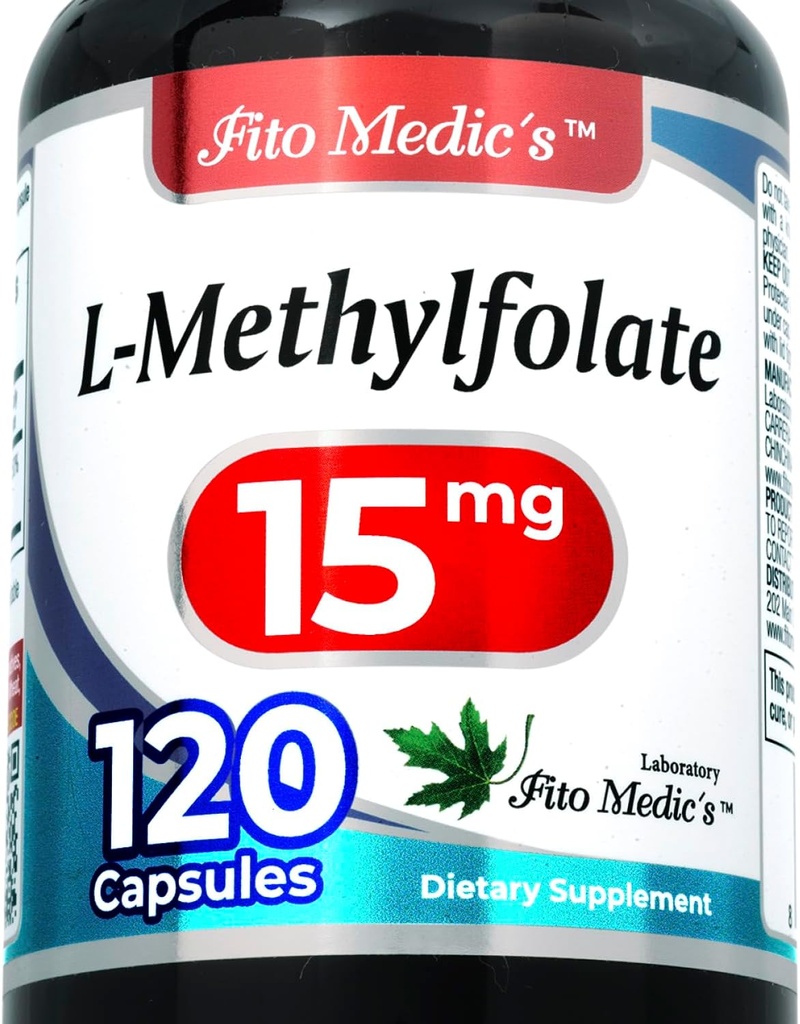 FITO MEDIC'S Lab | metyllfolat | 120 kapslar | folat Supplement | Methyl folat | metylfolat Supplement | Ultra high Absorption.