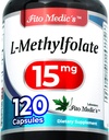 FITO MEDIC'S Lab | metyllfolat | 120 kapslar | folat Supplement | Methyl folat | metylfolat Supplement | Ultra high Absorption.