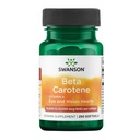 Swanson Beta-Carotene - Vitamin A Supplement Promoting Immune Health, Eye & Skin Health - Natural Wellness Formel - (250 Softgels, 3000mcg Varje)