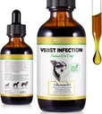 Natural Yeast Infection Behandling för hundar - Stöder Hälsosam Itch Relief & Inflammation - Hund Ear Infection Behandling & Allergy Relief - Itch Relief för hundar, Hund öronbehandling för infektioner-2 fl oz