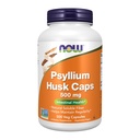 NOW Foods Supplements, Psyllium Husk Caps 500 mg, Non-GMO Project Verified, Natural Soluble Fiber, Intestinal Health*, 500 Veg Capsules