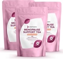 VoomVaya Spara 20% på klimakteriet Support Tea 3-Pack Bundle - Naturlig klimakteriet Relief för kvinnor w / röd Clover & Black Cohosh - Night Sweats & Hot Flashes Relief - Peach Flavor - 90 Teabags