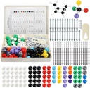 YOPAY 240 Pieces Molecular Model Kit, Organic and Inorganic Chemistry Molecular Structure Model, 86 Atoms och 153 Links och 1 Short Link Remover Tool