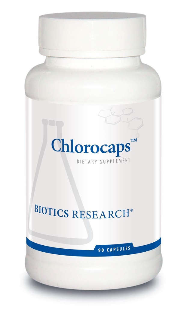 Biotics Research Chlorocaps Chlorophyllins, Vitaminer, SOD & Catalase, Good Source of Magnesium 90 Caps