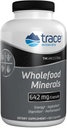 Trace Minerals Wholefood Minerals - Body & Brain Health Support Supplement - Food Health Supplement med Wildflower Bee Pollen & Atlantic Kelp - Aids Nerve Function & Digestive Health - 180 kapslar