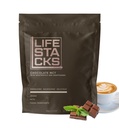 LIFESTACKS Focus Chocolate Coffee Creamer för energi - MCT Powder + Nootropics + Adaptogener - Boost Productivity Without Jitters or Crash - Keto, Vegan, 0 Sugar - med Taurine, L-Tyrosine, Rhodiola