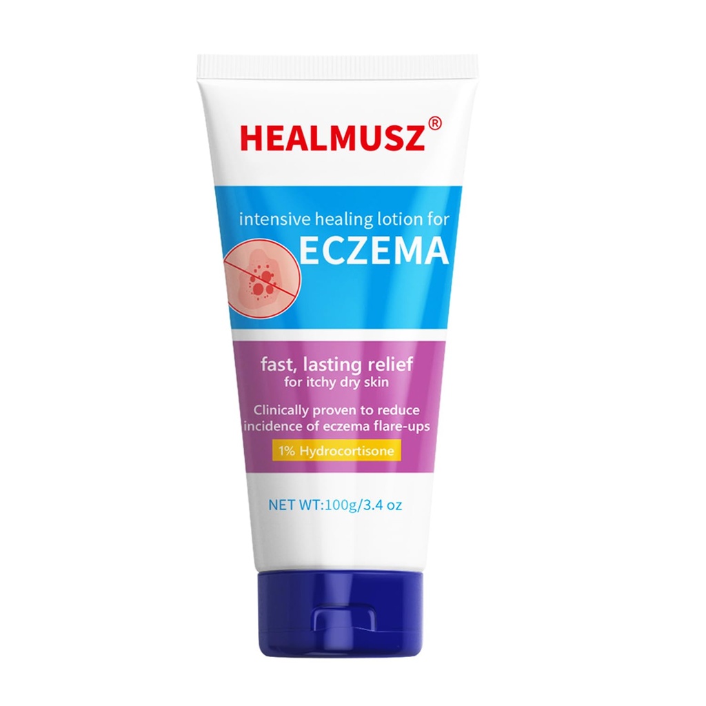 HEALMUSZ Eczema Relief Creamy Body Oil ger omedelbar lindring för Eczema-Prone Skin - 3.4 oz. Tube NDC:84010-008-01