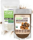 XPRS Nutra Organic Chaga Powder 4 Ounce med storlek 00 Pre-Separated Empty Capsules (100 Count) Bundle