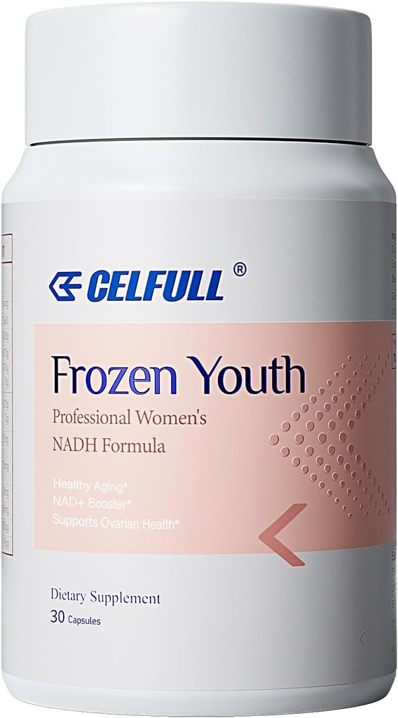 CELFULL Inositol Supplement,Myo-Inositol & D-Chiro Inositol Blend med NADH & PQQ och Folate - Ideal 40:1 Ratio - Hormon Balance & Healthy Ovarian Support för kvinnor, Vitamin B8