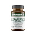 Nutramedix Serrapeptase Supplement - Proteolytic Enzymes for Digestion + Inulin - Tillverkad för att stödja Digestive Health Support - Gluten, Soja och Dairy-Free (60 kapslar)