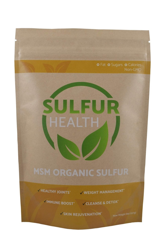 MSM Organic Sulfur - 99,9% Pure MSM Supplement - Lab-Tested & Certified (1 pund)