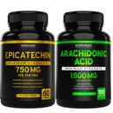DORADO NUTRITION Epicatechin Extract 750mg Per Servering - (120 kapslar) och Arachidonic Acid Supplement 1500mg (150 kapslar)