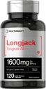 Horbäach Longjack Tongkat Ali för män och kvinnor | 1600mg | 120 kapslar | Extrakt Supplement | Maximala styrka piller | Eurycoma Longifolia | Non-GMO och Gluten Free