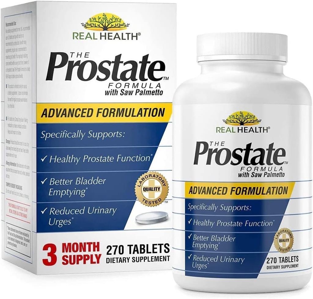 Real Health Prostate Formel med Saw Palmetto 270 tabletter av EMERSON HEALTHCARE