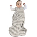 Woolino Merino Wool och Organic Cotton Baby Sleep Bag - 4 Season Classic Sleep Sack för Baby - Two-Way Zipper Sleeping Bag för Baby och Toddler - 0-6 månader - Jord