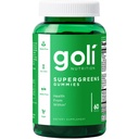 Goli SuperGreen Vitamin Gummy - 60 greve - Vitaminer och mineraler - Plant-Based, Vegan, Gluten-Free & Gelatin Free - Hälsa från Inom, Pack av 1