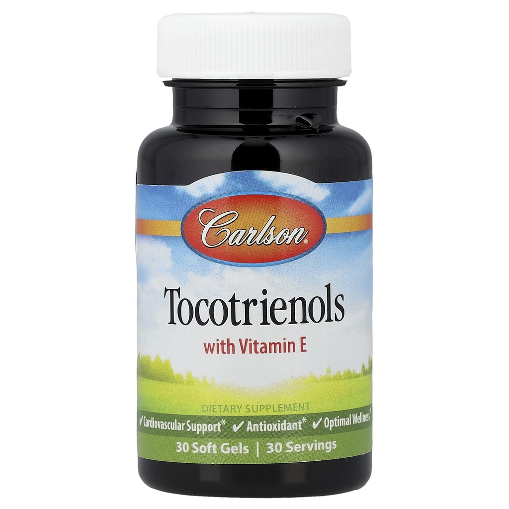 Carlson Labs Tocotrienols med naturlig vitamin E, 30 Softgels