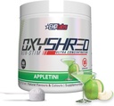 EHP Labs OxyShred Non Stimulant Pre Workout Powder - Stim Free Pre Workout, Caffeine Free Preworkout for Men & Women with L Glutamine & Acetyl L Carnitine - Apple, 60 Servings