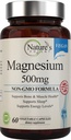 Naturens Potent Magnesium Supplements | Magnesium Citrate & Magnesium Oxide 500mg | Vegan Magnesium Supplement för kvinnor och män | USA Made Magnesium för sömnstöd - 60 Veggie kapslar