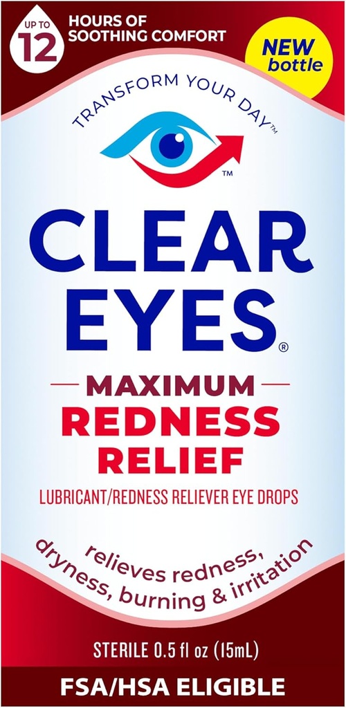 Tydliga ögon | Maximal Redness Relief Eye Drops | 0,5 FL OZ