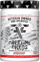 Creatine Chaos, främjar Lean Muscle Growth, Unflavored, Aids Muscle Recovery, Post-Workout Supplement, Veteren Owned and Operated (60 portioner, Magnesium Creatine Chelate)
