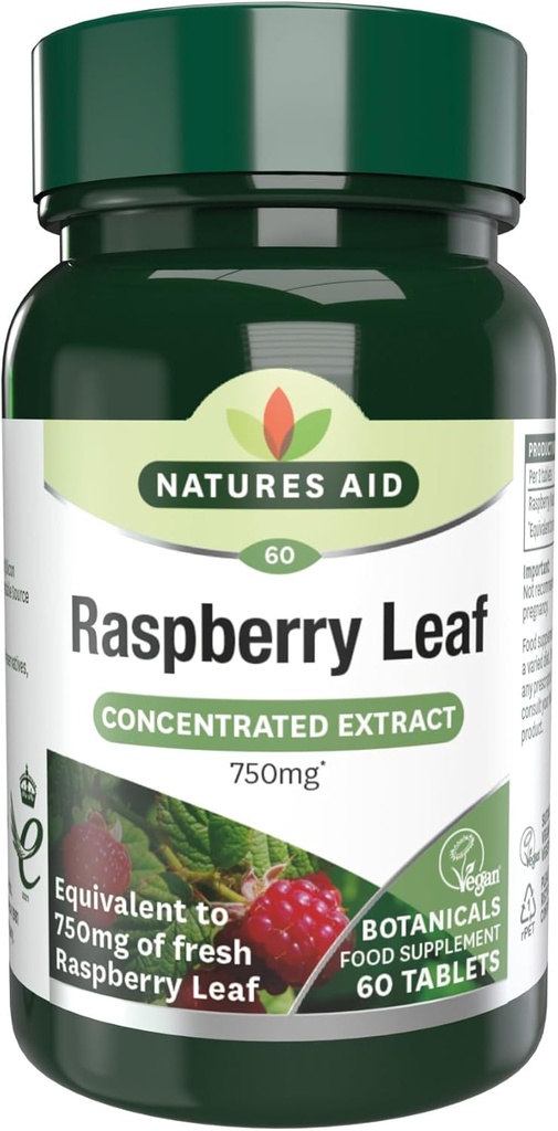 Raspberry Leaf 375mg (750mg equiv) 60 flikar