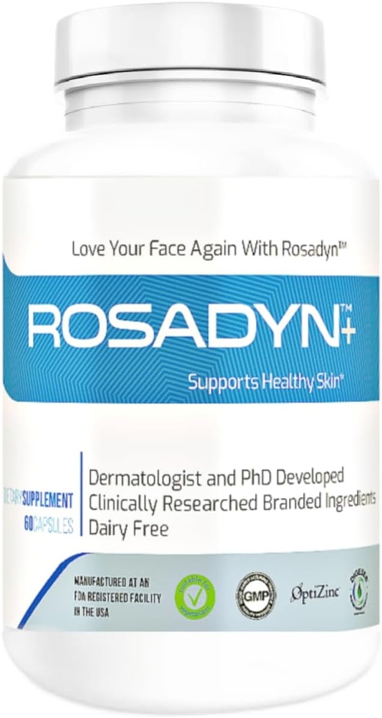 Rosacea Skin Care Supplement for Redness of Face, Eye and Nose | Targets The Root Cause of Symptoms