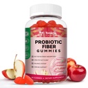 Totaria 9-i-1 Probiotiska Fiber Gummies för vuxna & Teens 16G Fiber per portion, Psyllium Fiber Supplement med 5 miljarder CFU Bacillus Coagulans, Inulin, ACV för Digestive & Gut Wellness - 60 Gummies