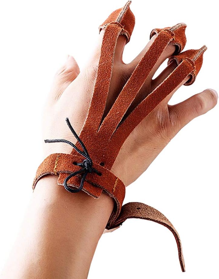 3 Finger Design Archery Shooting Skydda handskar