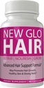 Ny Glo Hair Skin och Nails Supplement - Avancerad Unique Hair Growth Vitaminer och mineraler med Biotin - Gluten Free 60 Capsules - Hair Lash Skin och Nails Extra Strength Formula Growth Booster